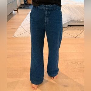 Sezane Matheo Trousers Dark Blue - Size 4